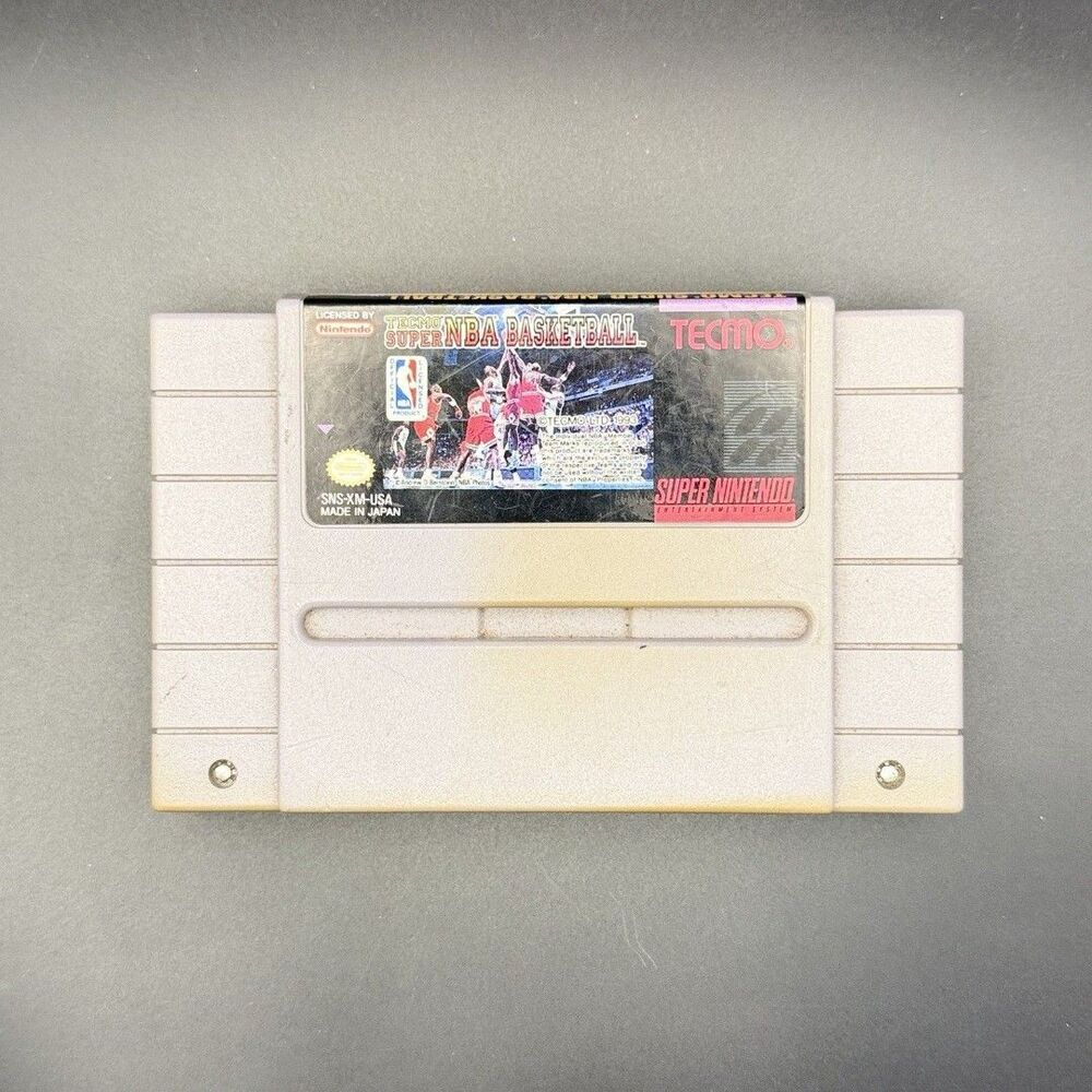 Tecmo Super NBA Basketball Sports Basketball Game for Super Nintendo SNES